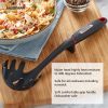 (2 pack) Soft Grips Plastic Pasta Server Black
