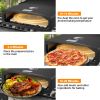 15.7" x 13.7" x 4"Portable Pizza Oven for Outdoor Camp Stove and Indoor Gas Range,Stove Burner Top Pizza Box with Pizza Stone and Pizza Peel,Black
