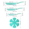 HAWOK Frying Pan Set Pressed Aluminum Ceramic Non-stick Coating with BAKELITE Handles, PFAS-Free 8', 10' & 12', 5 Piece