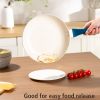 12 Piece Ceramic Nonstick Aluminum Pots and Pans Cookware Set, Blue
