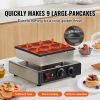 Dutch Pancake Maker, 9PCS 76mm Diameter Dorayaki Baker Machine, 850W Commercial Electric Poffertjes Grill, Non-stick Stainless Steel