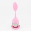 1pc Tea Infuser Silicone Handle Stainless Steel Strainer Drip Tray Included - Loose Tea Steeper - Best Tea Infuser For Loose Leaf Or Herbal Tea