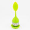 1pc Tea Infuser Silicone Handle Stainless Steel Strainer Drip Tray Included - Loose Tea Steeper - Best Tea Infuser For Loose Leaf Or Herbal Tea
