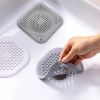 1pc Square Drain Hair Catcher; Hair Filter With Suction Cup; Sink Anti-Clog Filters; Tub Shower Floor Drain Plugs; Easy To Install; Suit For Bathroom;