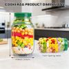 Salad To Go Food Container – Durable Food Grade Salad Jar with Side Opening – Anti-Sogging Food Containers for Lunch